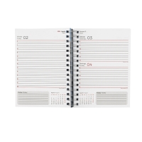 Agenda tapa blanda