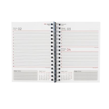 Agenda tapa blanda