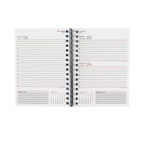 Agenda tapa blanda