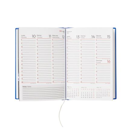 Agenda tapa dura encolada