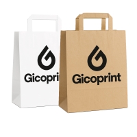 Bolsas papel asa plana