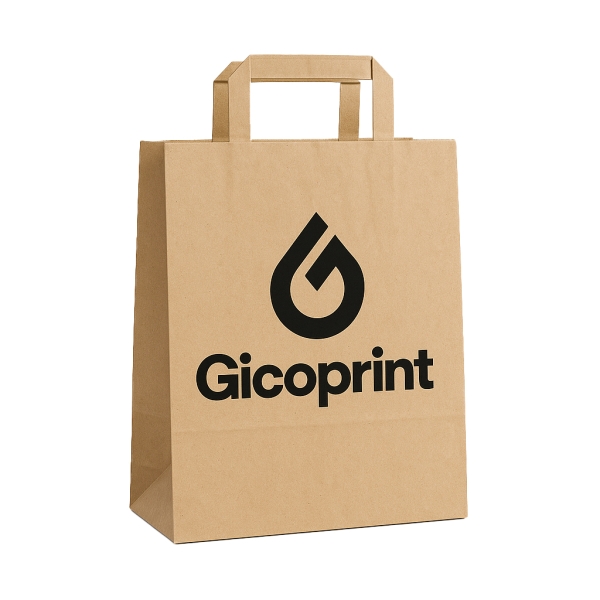 Bolsas papel asa plana
