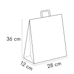 Bolsas papel asa plana
